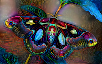 Картинка разное компьютерный+дизайн бабочка