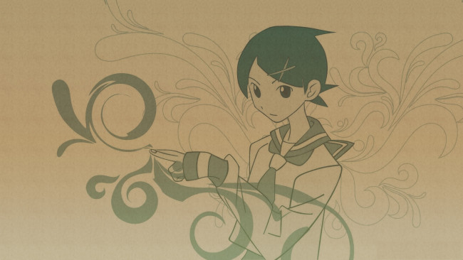 Обои картинки фото аниме, sayonara zetsubo sensei, девочка, форма, рисунок