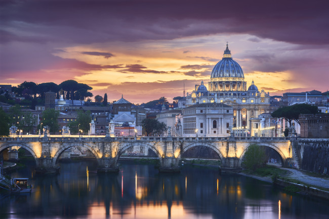 Обои картинки фото rome,  italy, города, рим,  ватикан , италия, простор