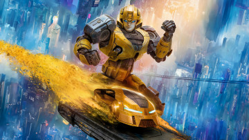 обоя transformers one ,  2024 , мультфильмы, transformers one, keegan, michael, key, b127, bumblebee, озвучка, трансформеры, начало, мультфильм, приключения, семейный