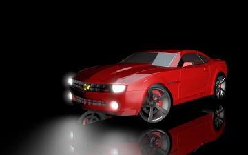 Картинка автомобили 3д тёмный красный