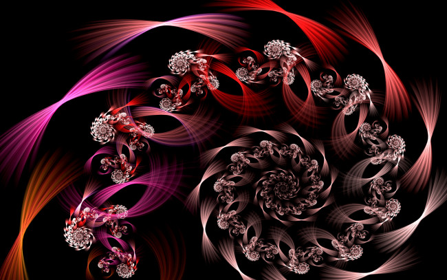 Обои картинки фото 3д, графика, fractal, фракталы, тёмный, узор, фрактал
