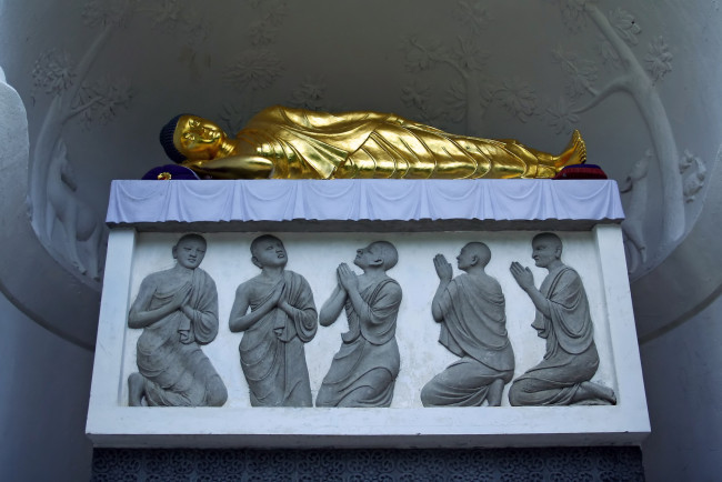 Обои картинки фото разное, религия, золото, будда