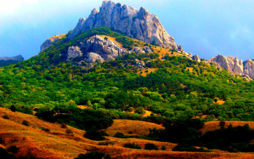 Картинка mountain природа горы лес вершина панорама