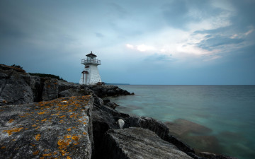 Картинка природа маяки камни море