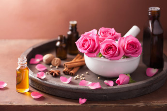 Картинка цветы розы spa натюрморт лепестки розовые