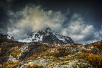 Картинка природа горы облака скалы
