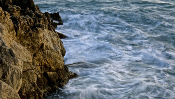 Картинка природа вода берег волны море скалы