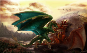 Картинка рисованные животные +сказочные +мифические драконы