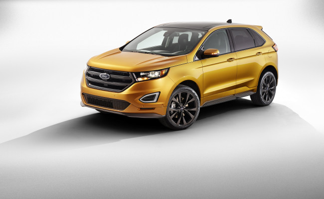 Обои картинки фото 2015 ford edge, автомобили, ford, металлик, желтый, edge