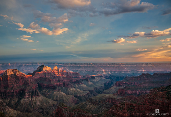 Обои картинки фото природа, горы, каньон, ущелье, закат