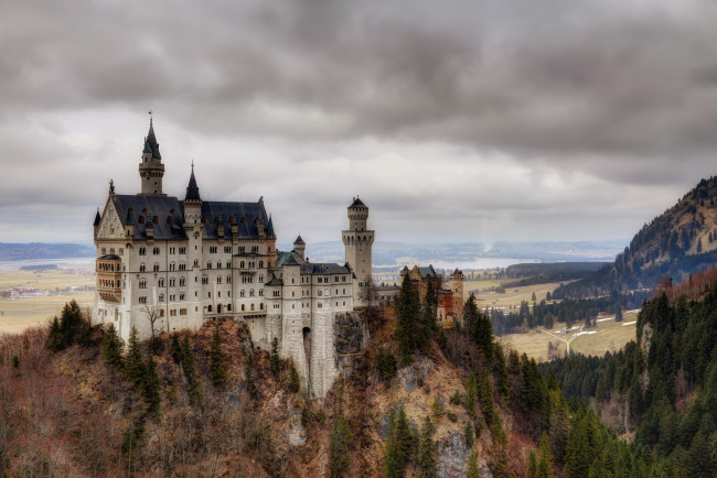 Обои картинки фото neuschwanstein castle, города, замок нойшванштайн , германия, замок