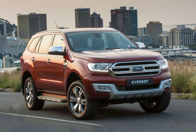 Обои картинки фото автомобили, ford, everest, красный, 2015г, za-spec