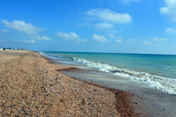 Картинка природа побережье море волна берег песок
