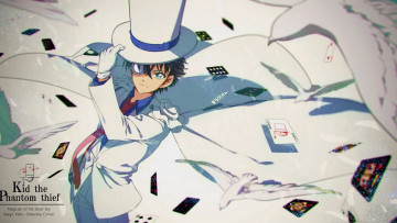 Картинка аниме detective+conan +magic+kaito карты парень