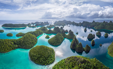 Картинка природа тропики острова море ваяг индонезия архипелаг раджа-ампат