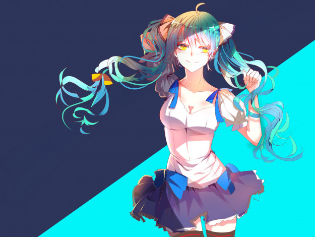 Обои картинки фото аниме, vocaloid, hatsune, miku