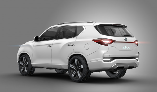 Обои картинки фото автомобили, ssang yong, ssangyong, 2016г, concept, liv-2, suv