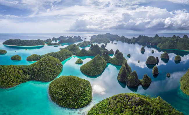 Обои картинки фото природа, тропики, острова, море, ваяг, индонезия, архипелаг, раджа-ампат
