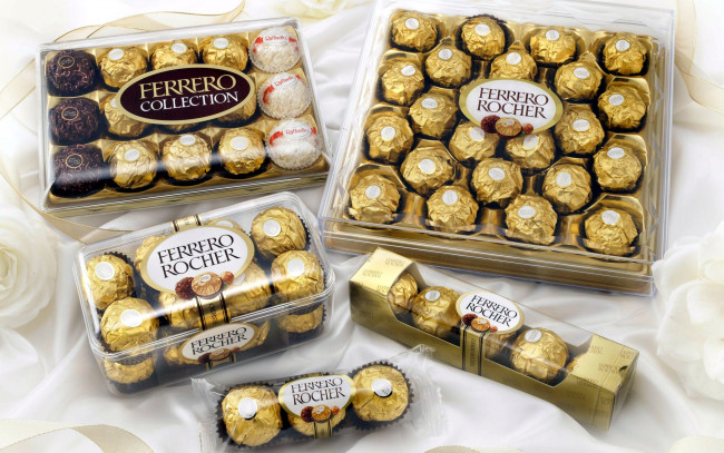 Обои картинки фото бренды, ferrero rocher, коробки, конфеты