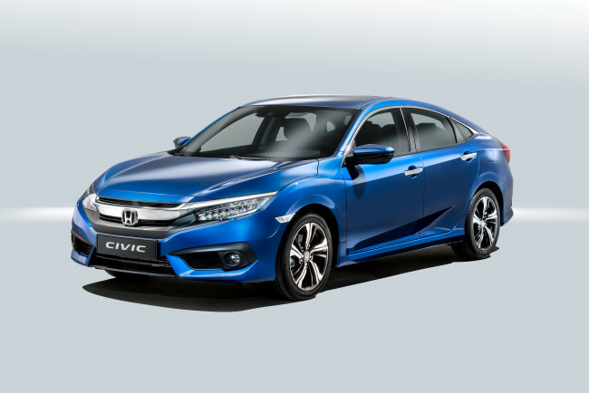 Обои картинки фото автомобили, honda, civic, 2016г, worldwide, sedan