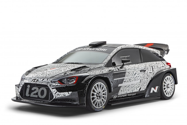 Обои картинки фото автомобили, hyundai, ib, 2017г, wrc, i20