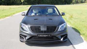 обоя mansory mercedes-benz s63 amg sedan black edition 2015, автомобили, mercedes-benz, mansory, s63, amg, sedan, black, edition, 2015