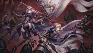 Картинка аниме fate stay+night jeanne d'arc saber