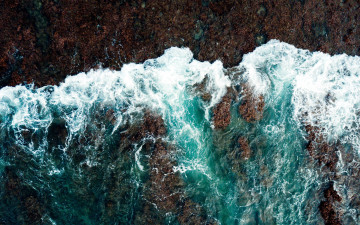 Картинка природа побережье прибой волны