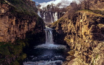 Картинка природа водопады каскад поток вода