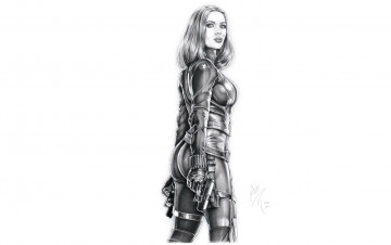 Картинка рисованное комиксы девушка амуниция оружие