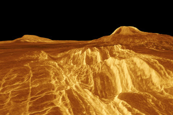 Картинка венера космос планета вселенная поверхность грунт камни горизонт пространство пустыня небо атмосфера магма лава