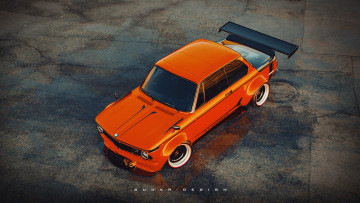 Картинка автомобили 3д bmw 2002 turbo