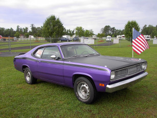 Картинка 1971 plymouth duster classic автомобили выставки уличные фото