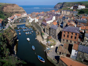 обоя staithes, near, whitby, england, города