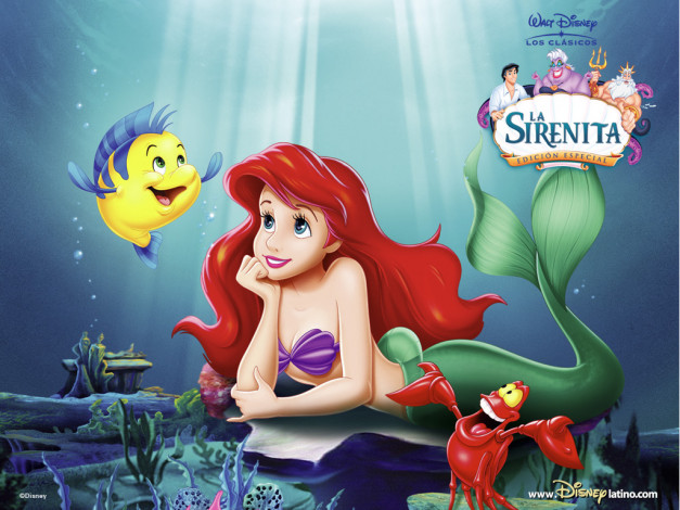 Обои картинки фото мультфильмы, the, little, mermaid