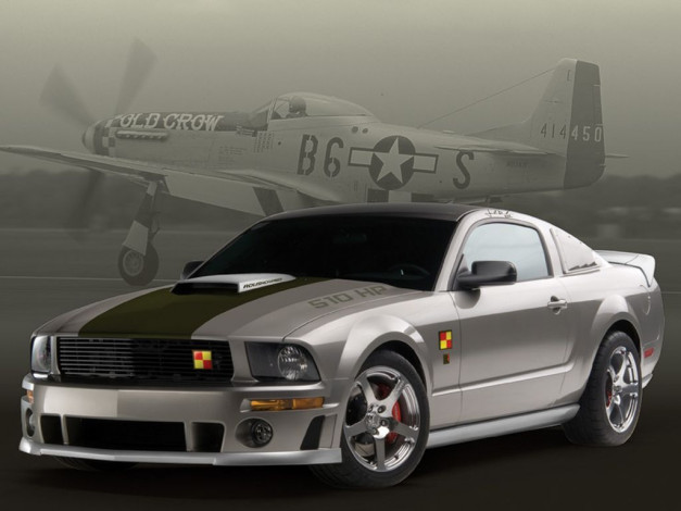 Обои картинки фото 2008, roush, 51a, mustang, автомобили, ford