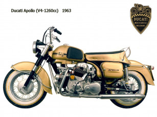 обоя ducati, apollo, 1963, мотоциклы