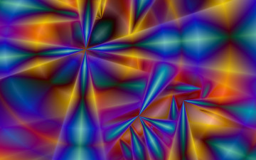 Картинка 3д графика fractal фракталы линии цвета