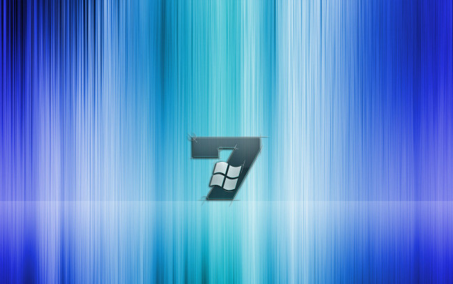 Обои картинки фото компьютеры, windows, vienna, линии, голубой, цыфра