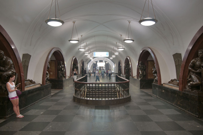 Обои картинки фото интерьер, другое, метро, станция, москва