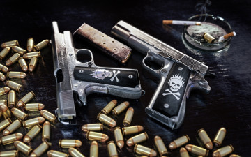Картинка оружие пистолеты патроны кольт