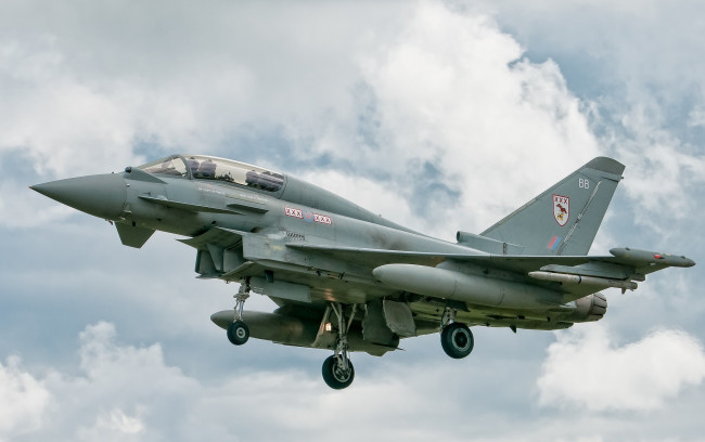 Обои картинки фото eurofighter typhoon t3, авиация, боевые самолёты, истребитель