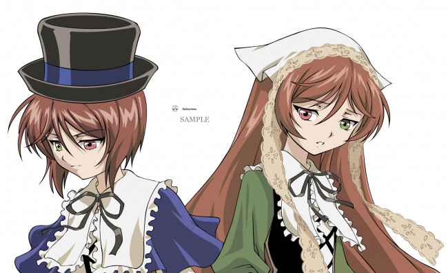 Обои картинки фото аниме, rozen maiden, персонажи