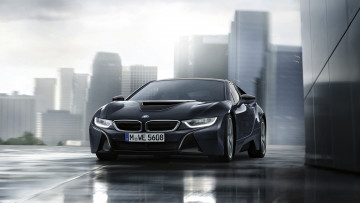 Картинка bmw+i8+protonic+dark+silver+special+edition+2017 автомобили bmw protonic i8 2017 edition special silver dark