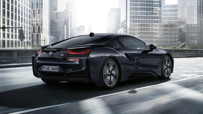 Обои картинки фото bmw i8 protonic dark silver special edition 2017, автомобили, bmw, 2017, edition, special, silver, i8, protonic, dark