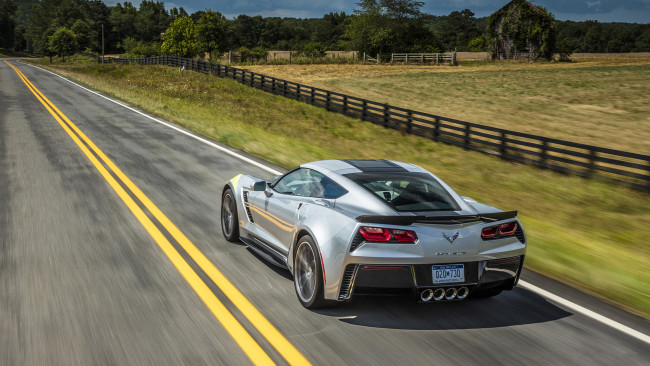 Обои картинки фото chevrolet corvette coupe grand sport 2017, автомобили, corvette, 2017, chevrolet, sport, grand, coupe