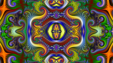 Картинка 3д+графика фракталы+ fractal фон узор цвет