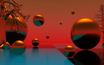 Картинка 3д+графика шары+ balls фон шары