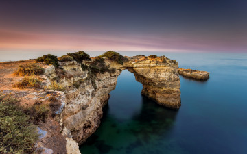 Картинка природа побережье море арка скалы